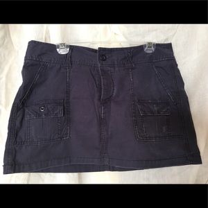 American Eagle navy color chino cargo skirt